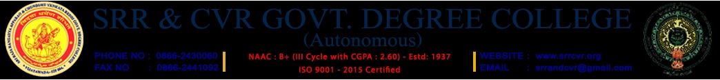 SRR and CVR Government Degree College logo