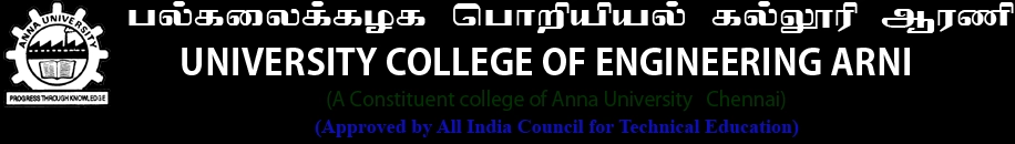 University College of Engineering – Arni, Anna University logo