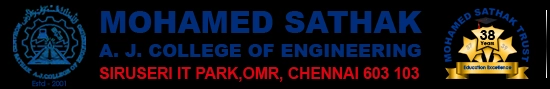 Mohamed Sathak A J College of Engineering (MSAJCE) logo