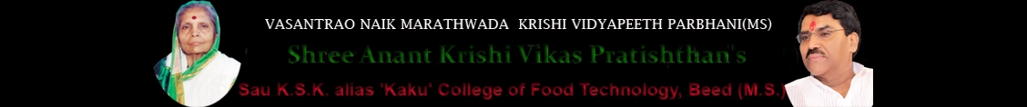 Sou. KSK Alias Kaku College of Food Technology logo