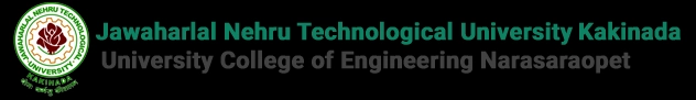 University College of Engineering, Narasaraopet, Jawaharlal Nehru Technological University, Kakinada logo