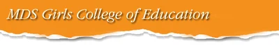 M D S Girls College of Education, Funa logo