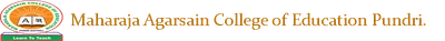 Maharaja Aggarsain College of Education Pundri logo