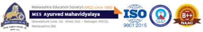 MES Ayurved Mahavidyalaya Ghanekhunt-Lote logo
