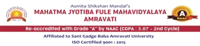 Mhatama Jyotiba Fule Mahavidyalaya, Akoli, Sainagar, Amravati. logo