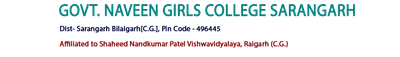 Naveen Govt Girls College Sarangarh logo