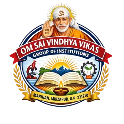 Om Sai Vindhya College of Pharmacy Tisuhi Marihan Mirzapur logo