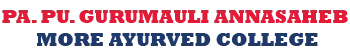 Parampujya Gurumauli Annasaheb More Ayurved College logo