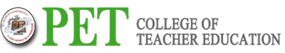PET College of Teacher Education logo