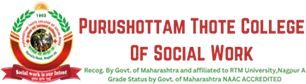 Purushottam Thote College of Social Work logo