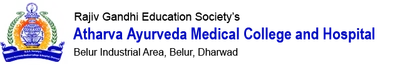 R G E Socitys Atharva Ayurveda Medical College and Hospital Dharwad logo