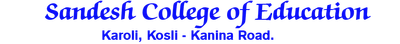 Sandesh College of Education logo