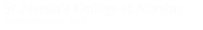 St Josephs College of Nursing logo