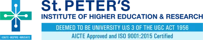 St. Peter's Institute of Higher Education and Research logo