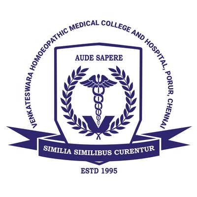 VENKATESWARA HOMOEOPATHIC MEDICAL COLLEGE (Inst. Code – 205) logo